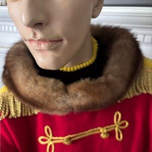 Russian Sable unisex fur collar 33 inches long 5 inches wide